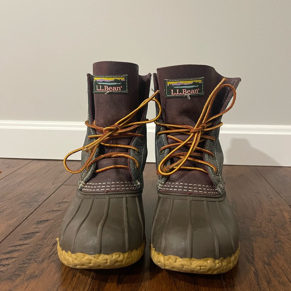 L.L. Bean Brown and Tan Winter Boots